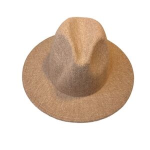 Wool Tan Fedora Hat